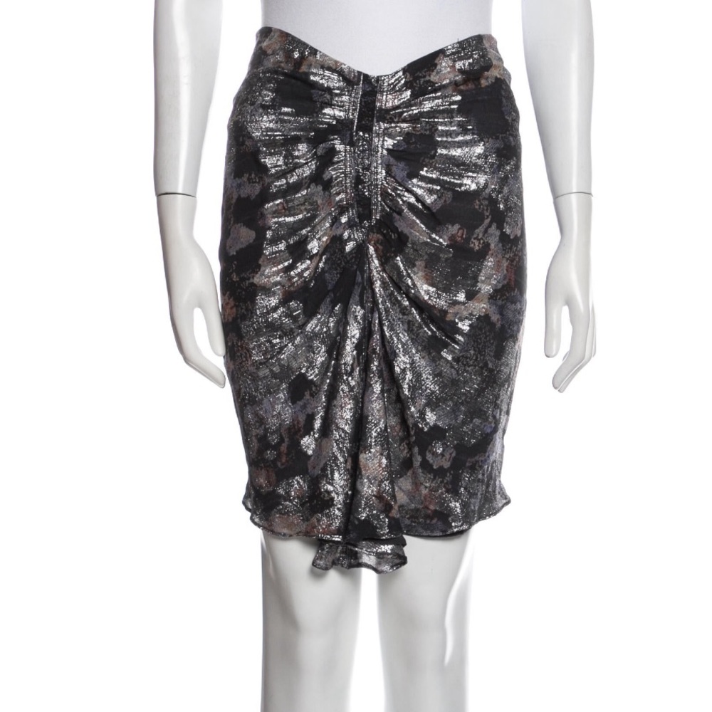 Metallic Silk Isabel Marant Skirt Size S/FR 36